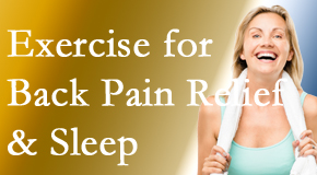 Medical Spine and Sports Injury and Rehab Centers shares recent research about the benefit of exercise for back pain relief and sleep. 