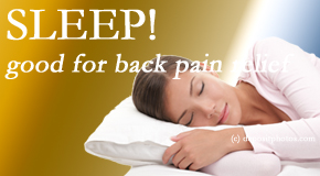 Medical Spine and Sports Injury and Rehab Centers presents research that says good sleep helps keep back pain at bay. 