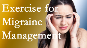 Medical Spine and Sports Injury and Rehab Centers includes exercise into the chiropractic treatment plan for migraine relief.