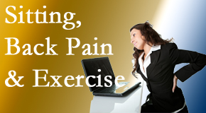 Medical Spine and Sports Injury and Rehab Centers urges less sitting and more exercising to combat back pain and other pain issues.