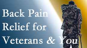 Medical Spine and Sports Injury and Rehab Centers treats veterans with back pain and PTSD and stress.