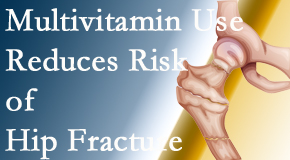 Medical Spine and Sports Injury and Rehab Centers shares new research that shows a reduction in hip fracture by those taking multivitamins.