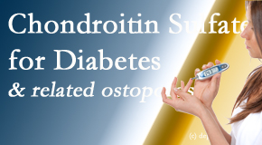Medical Spine and Sports Injury and Rehab Centers shares new info on the benefits of chondroitin sulfate for diabetes management of its inflammatory and osteoporotic aspects.