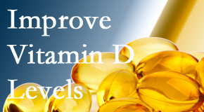 Medical Spine and Sports Injury and Rehab Centers explains that it’s beneficial to raise vitamin D levels.