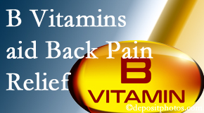 Medical Spine and Sports Injury and Rehab Centers may include B vitamins in the Baton Rouge chiropractic treatment plan of back pain sufferers. 