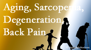 Medical Spine and Sports Injury and Rehab Centers lessens a lot of back pain and sees a lot of related sarcopenia and back muscle degeneration.