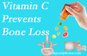  Medical Spine and Sports Injury and Rehab Centers may suggest vitamin C to patients at risk of bone loss as it helps prevent bone loss.