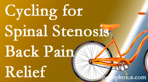 Medical Spine and Sports Injury and Rehab Centers encourages exercise like cycling for back pain relief from lumbar spine stenosis.