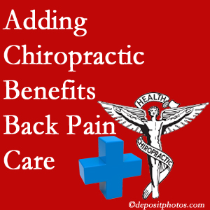 Added Baton Rouge chiropractic to back pain care plans works for back pain sufferers. 