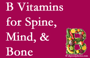 Baton Rouge bone, spine and mind benefit from B vitamin intake and exercise.