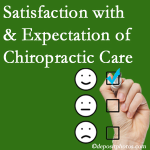 Baton Rouge chiropractic care delivers patient satisfaction and meets patient expectations of pain relief.