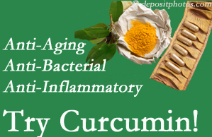 Pain-relieving curcumin may be a good addition to the Baton Rouge chiropractic treatment plan. 