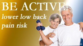 Medical Spine and Sports Injury and Rehab Centers shares the relationship between physical activity level and back pain and the benefit of being physically active.