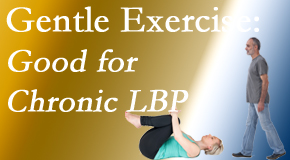 Medical Spine and Sports Injury and Rehab Centers shares new research-reported gentle exercise for chronic low back pain relief: yoga and walking and motor control exercise. The best? The one patients will do.