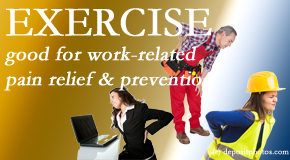 Medical Spine and Sports Injury and Rehab Centers offers gentle treatment to reduce work-related pain and advice for preventing it.