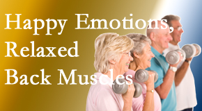 Medical Spine and Sports Injury and Rehab Centers encourages a positive outlook and upright body position to bolster healing from back pain.
