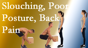 Medical Spine and Sports Injury and Rehab Centers gives slouching prevention advice to improve poor posture and ease related back pain and neck pain.