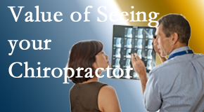 There is value in seeing your chiropractor beyond pain relief especially for spinal conditions that you’ll have the rest of your life.