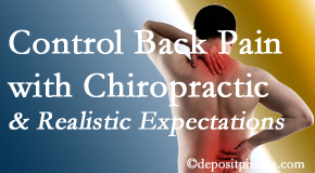 Spine & Sports Rehab Center helps patients establish realistic goals and find some control of their back pain and neck pain so it doesn’t necessarily control them. 