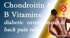 Spine & Sports Rehab Center shares nutritional advice for back pain relief that includes chondroitin sulfate and B vitamins. 