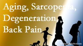 Spine & Sports Rehab Center lessens a lot of back pain and sees a lot of related sarcopenia and back muscle degeneration.