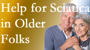 Older back pain and leg pain sufferers feel understood and are helped at Medical Spine and Sports Injury and Rehab Centers.