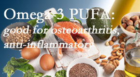 Medical Spine and Sports Injury and Rehab Centers treats pain – back pain, neck pain, extremity pain – often linked to the degenerative processes associated with osteoarthritis for which fatty oils – omega 3 PUFAs – help.