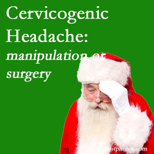 The Baton Rouge  chiropractic manipulation and mobilization show benefit for relieving cervicogenic headache as an option to surgery for its relief.