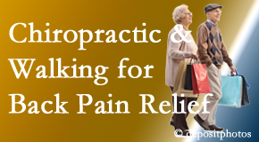Spine & Sports Rehab Center encourages walking for back pain relief along with chiropractic treatment to maximize distance walked.