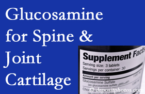 Baton Rouge  chiropractic nutritional support urges glucosamine for joint and spine cartilage health and potential regeneration. 