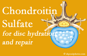 Baton Rouge disc degeneration benefits from chondroitin sulfate.