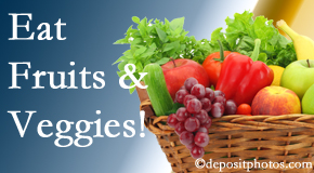 Spine & Sports Rehab Center urges Baton Rouge  chiropractic patients to eat fruits and vegetables to reduce inflammation and potentially live longer.