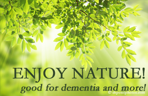 Spine & Sports Rehab Center encourages our chiropractic patients to enjoy some time in nature! Interacting with nature is good for young and old alike, inspires independence, pleasure, and for dementia sufferers quite possibly even memory-triggering.