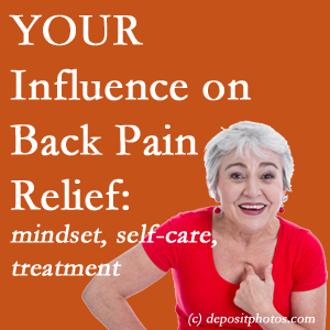 Baton Rouge  back pain patients’ roads to recovery depend on pain reducing treatment, self-care, and positive mindset.